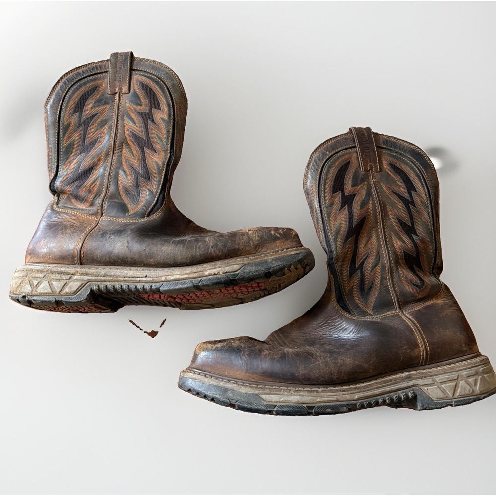 Red Wing 2204 Rio Flex Steel Toe Waterproof Pull On Work Boots Sz 13 Brown